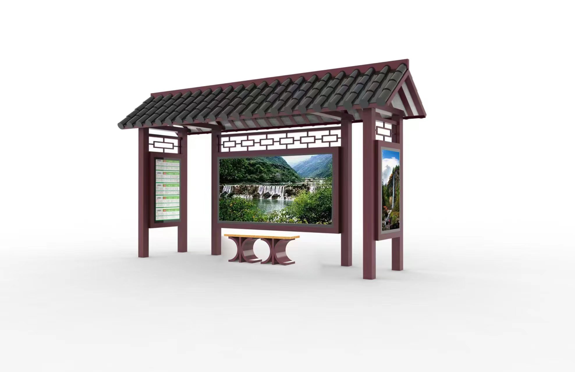 [25.10.28]甘肅省某市定制款仿古公交候車亭項(xiàng)目裝車發(fā)貨